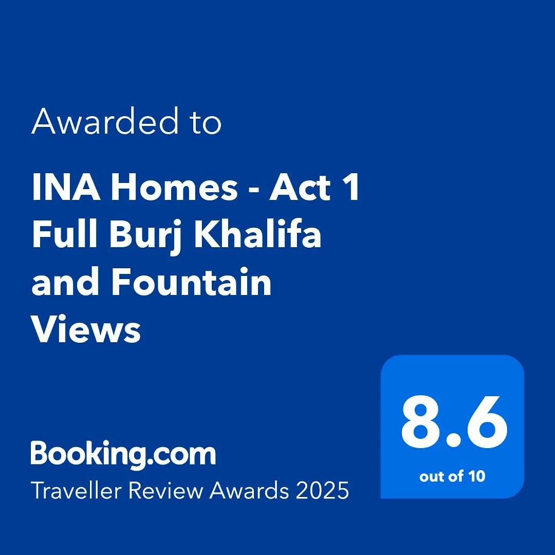 شقة Ina Homes - Act 1 Full Burj Khalifa And Fountain Views دبي الإمارات العربية المتحدة